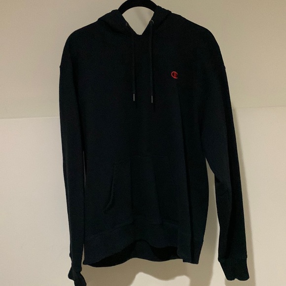 Black champion hoodie. Mens. - Picture 1 of 3